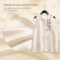 Gilet sans manches en mélange soie et laine, broderie Luneville française, nouveau style chinois, pour soirée, vente en gros