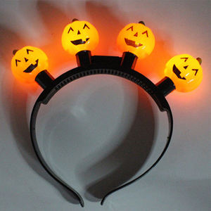 Halloween Knipperende Hoofdband Op Maat Gemaakte Pompoen Hoofdband Klassieke Led-Up Prop Voor Feesthoofddecoraties - Product Image 2