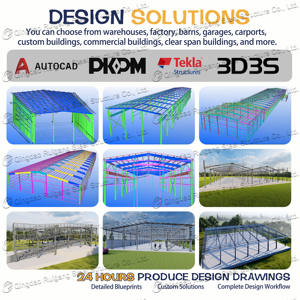 Atelier à structure <span class=keywords><strong>en</strong></span> acier à ossature à pignon avec conception à très grande portée pour <span class=keywords><strong>kit</strong></span> d'usine <span class=keywords><strong>de</strong></span> fabrication <span class=keywords><strong>de</strong></span> grande surface <span class=keywords><strong>Hangar</strong></span> - Product Image 3