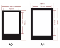 Personnalisé A4/A5 LED Menu Livre Portable Restaurant Discothèque Bar Salle À Manger Couvre Logo Illuminé Éclairage Rétro-Éclairé pour Boire la Nuit