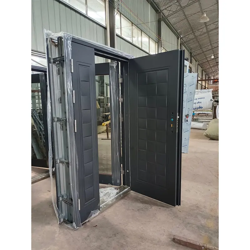 TECHTOP China Manufacturer 2022 Latest Design Composite Style Steel Security Door Insulated Iron Door