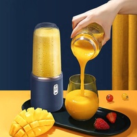 Presse-agrumes manuel portable en acier inoxydable durable de haute qualité 400 ml pour fruits et légumes, petit gobelet en plastique PC, lavage à la main, usage domestique
