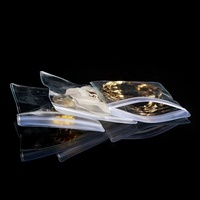 En Stock emballage de petit anneau cosmétique personnalisé pochette zip-lock en plastique pour collier sac transparent en PVC avec fermeture éclair étanche pour bijoux