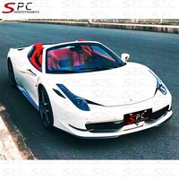 Séparateur avant en Fiber de carbone SPC N Style pour Ferrari 458 pièces de garniture de pare-chocs avant en Fiber de carbone pour Ferrari 458 pièces de voiture à lèvre avant
