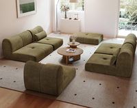 Canapé moderne modulaire combiné pour la maison Ensemble de canapés sous vide trois places de haute qualité Sofa en mousse de compression dans une boîte
