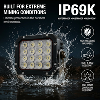Lampu Kerja LED Tadano Crane untuk Peralatan Berat, Mesin Pengangkat, Sistem Penerangan Konstruksi, Tahan Debu, Tahan Guncangan, IP69K