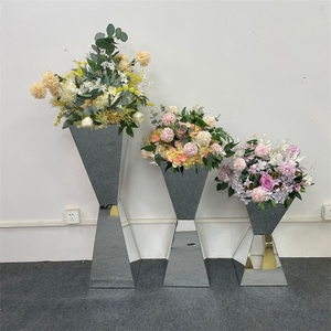 Decorazioni <span class=keywords><strong>per</strong></span> Feste di Matrimonio, Vasi Alti in Metallo Oro e Argento, Supporti <span class=keywords><strong>per</strong></span> <span class=keywords><strong>Fiori</strong></span>, Centrotavola <span class=keywords><strong>per</strong></span> Tavoli Nuziali - Product Image 6