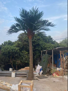 Palmiers artificiels <span class=keywords><strong>en</strong></span> fibre de verre de haute qualité sur mesure de 20 pieds, palmiers tropicaux artificiels pour une utilisation <span class=keywords><strong>en</strong></span> piscine extérieure - Product Image 3