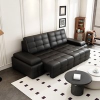 Großhandel Dreisitzer Modernes Büro-Ledersofa Modulare Ledersofas für Wohnzimmer im Florenz-Stil