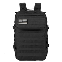 Mochila Táctica Nacional de 25-35L con Compartimentos Amplios, Material de Nailon Impermeable, Multifuncional para Senderismo, Caza y Actividades al Aire Libre