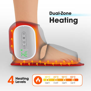 Ceinture de massage chauffante rechargeable Eveekon pour les pieds, avec compression d'air sans fil, masseur de cheville avec chaleur et USB - Product Image 6