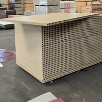 Panneaux de particules creux de première qualité WanDa ZQ - Panneaux de particules de bois/panneaux de particules de bois aggloméré 35-44 mm, surface finie, colle E0, pour intérieur