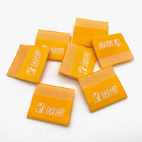 Harga pabrik disesuaikan Pusat dilipat kecil tenun Label seragam label littler tenun tag untuk Dompet