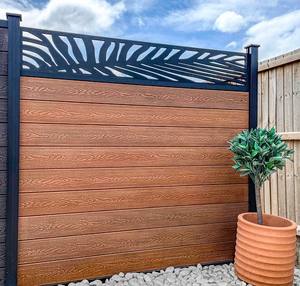 <span class=keywords><strong>Panneau</strong></span> de Clôture WPC Imperméable en <span class=keywords><strong>Composite</strong></span> Bois-Plastique, Clôture Décorative pour Jardin et Mur d'Intimité - Product Image 1