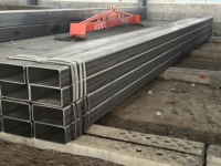 Tube en acier ERW carré de 2x4 pouces, calibre 14, laminé à chaud, ASTM A500 noir EN pour poteau de clôture Q235