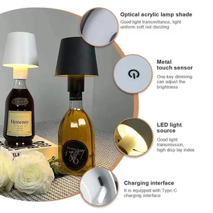 <span class=keywords><strong>Lampada</strong></span> portatile all'ingrosso del tappo della bottiglia del vino Led della bottiglia della <span class=keywords><strong>lampada</strong></span> da tavolo per il Bar del ristorante del partito - Product Image 2
