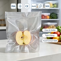 Sacs d'emballage sous vide pour la conservation de la fraîcheur des aliments, thermoscellables, de qualité alimentaire, idéaux pour l'emballage des aliments à oxydation rapide