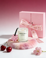 Bougie parfumée rose artisanale de luxe, pendentif en plâtre pour la maison, parfum longue durée, huile essentielle, pour les fêtes et le Nouvel An