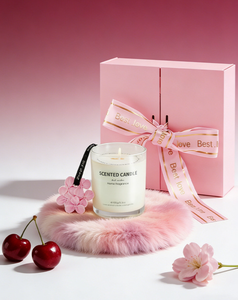 <span class=keywords><strong>Bougie</strong></span> parfumée rose de luxe, diffuseur d'ambiance en plâtre, coffret cadeau d'huiles essentielles de luxe pour la Saint-Valentin - Product Image 5