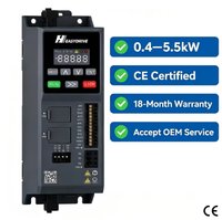Variateur de fréquence triphasé mini VFD 2,2 kW-5,5 kW pour le contrôle des moteurs de compresseurs et des lignes de production automobiles