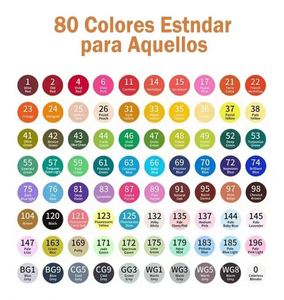 Juego de 168 Rotuladores de Doble Punta Permanentes de Plástico para Dibujo Artístico en Papel con Tinta de Alcohol y Óleo - Product Image 2