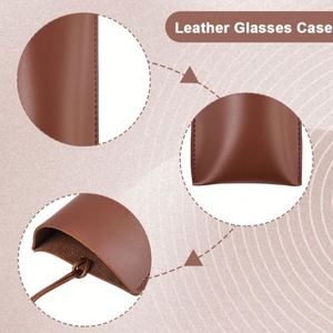 Durable Faux Leather Sunglasses Portable <b>Glasses</b> <b>Case</b> Hanging Travel Eyeglasses Holder With Lanyard - Product Image 6