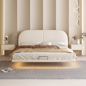 Lusso Premium <span class=keywords><strong>camera</strong></span> <span class=keywords><strong>da</strong></span> <span class=keywords><strong>letto</strong></span> <span class=keywords><strong>letto</strong></span> <span class=keywords><strong>letto</strong></span> sospeso in legno massiccio telaio King Size in pelle <span class=keywords><strong>letto</strong></span> imbottito - Product Image 5