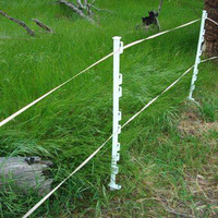 Poteau de clôture électrique temporaire de 48 pouces en PP de haute qualité pour la protection des animaux dans le jardin