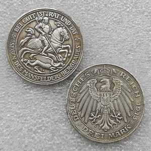 Reino de Prusia 1915 Alemania 3 marcos - Wilhelm II Monedas conmemorativas de estilo antiguo, regalos, decoración del hogar - Product Image 1