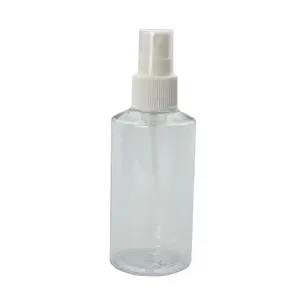 Distributeur Bouteilles de pulvérisation vides en plastique de 100 ml Bouteille en PET de pulvérisation pour animaux de compagnie de 100 ml avec bouteille à col à sertir avec ressort de pulvérisateur à brouillard fin