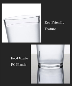 Tazas de té de hielo de plástico Juice HighBall Tumbler Ámbar BPA Free Tritan SAN Acrílico Stack Frosted Cup - Product Image 6