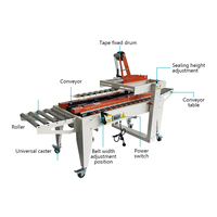 Machine d'emballage de boîtes en carton pour la logistique du commerce électronique, petite machine de scellage automatique de cartons, machine de cerclage à bande pp