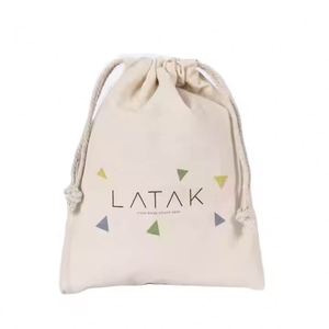 Bolsas de Muselina de Algodón Orgánico con Logotipo Personalizado, Bolsa de Compras, Bolsa de Joyería con Cordón de Lona para Bolso - Product Image 3