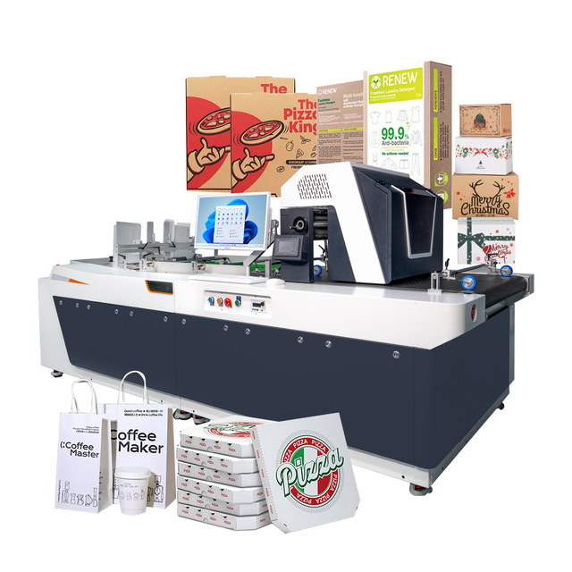Foofon Continuous Printing Single Pass Inkjet Carton Printer 1 Printhead Automatic New 1 Year Warranty