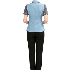 Uniforme à manches courtes pour personnel d'hôtel, <span class=keywords><strong>de</strong></span> restaurant, <span class=keywords><strong>de</strong></span> réception, <span class=keywords><strong>de</strong></span> service en chambre, <span class=keywords><strong>de</strong></span> nettoyage <span class=keywords><strong>et</strong></span> <span class=keywords><strong>de</strong></span> <span class=keywords><strong>ménage</strong></span> (hommes <span class=keywords><strong>et</strong></span> femmes) - Product Image 2