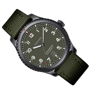 Reloj de Piloto de Primera Calidad con Correa de Lona, Reloj Mecánico Automático - Product Image 3