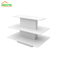 HIKUYA Usine En Gros 3 Niveaux Ovale Table Rectangle Table En Bois Au Détail Présentoir Pour Bijoux Vêtements Magasin