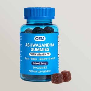Natural Flavor Kids <b>Vitamins</b> Ashwagandha <b>Gummies</b> Antioxidant Sleep & Stress Relief Vegan for Children Teenagers Adults Newborn - Product Image 1