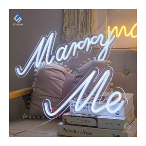 Неоновая вывеска из акрила с LED-лентами для свадеб и корпоративных мероприятий — Декор для стен «СВАЖИ МЕ СОМЕРЖИТЬСЯ» и «ЛЮБЛЮ ТЕБЯ» - Product Image 3