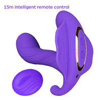 Vibromasseur à distance sans bretelles en forme d'éléphant gode sans fil vibrateur pour femmes lesbiennes massage de la chatte masturbation sexe orgasme
