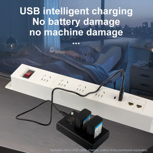 เครื่องชาร์จคู่ NP-FW50 แบตเตอรี่สำหรับโซนี่ ZV-E10 ZVE10 อัลฟ่า A6500 <span class=keywords><strong>A6300</strong></span> A6000 A5000 A3000 NEX-3 A7R กล้อง 8.4V เอาต์พุต OVP/OTP - Product Image 4