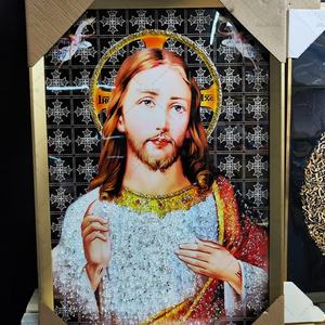 Nouvelle Décoration Intérieure Personnalisable en Gros : Tableau d'Art Religieux 3D avec Image de Dieu - Product Image 4