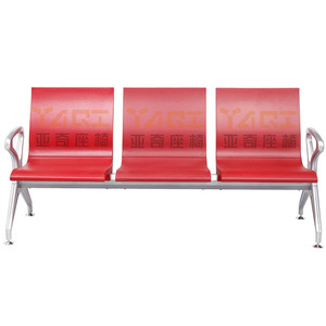 Sillas de Espera Yachi YA-J35PA, Sillas de Fila de Aleación de Aluminio Gris Claro con Pasamanos - Product Image 2