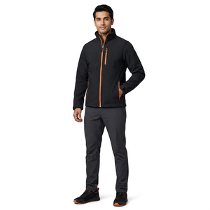 OEM Customized Logo Top Sales Windbreaker Waterproof Wear <b>Men</b> Adjustable Ham Stand Collar Softshell <b>Jacket</b> - Product Image 1