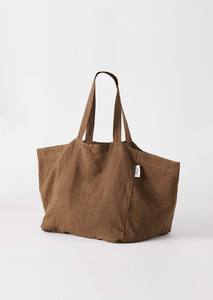 Sac de <span class=keywords><strong>plage</strong></span> en lin pour femmes et filles, fourre-tout en lin graphite, Logo personnalisé imprimé, vente en gros - Product Image 2