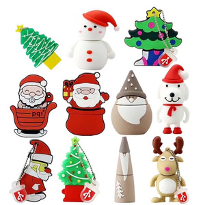 Độc đáo quà tặng giáng sinh Santa Claus New 64GB 128GB Cle memorias USB Stick Key Đĩa Bộ nhớ Pendrive Bút USB <span class=keywords><strong>Flash</strong></span> Drive - Product Image 4