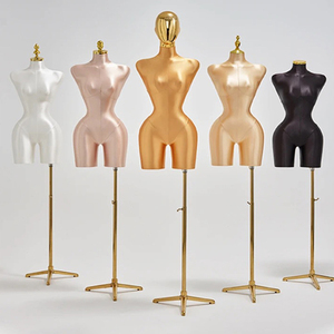 Ready to Ship Curvy <strong>Female</strong> Plus Size Manikin Bbl Dress Upper Body <strong>Dummy</strong> Big Breast <strong>Plastic</strong> Gold Mannequins - Product Image 6