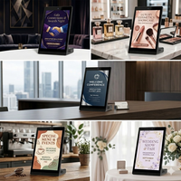 Affichage interactif de signalisation de bureau en forme de L pour bureaux et salles de conférence, écran tactile de table LCD