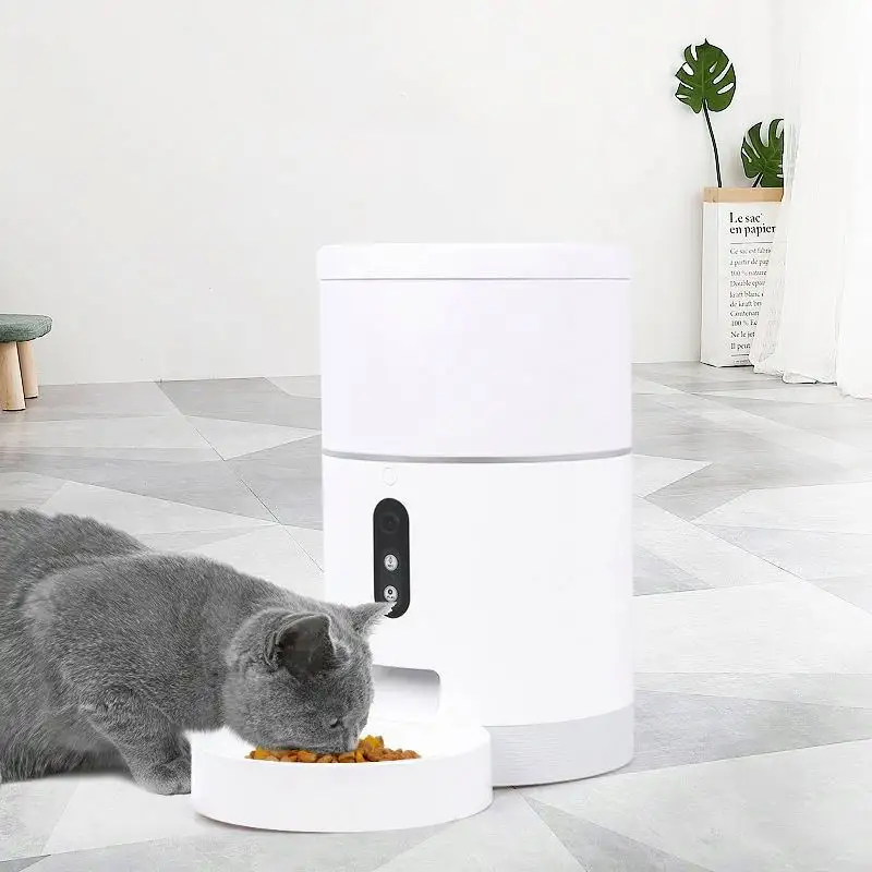 Venda quente Por Atacado Cronometrado WiFi, Dispensadores De Comida De Gato E Cão Inteligente Automático Alimentadores Pet