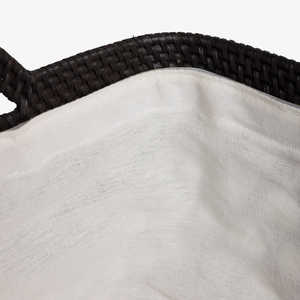 Paniers de rangement Hexa en rotin pliables en PP, tissu de bambou, osier et plastique pour la cuisine ou la salle de bain, couleur noir expresso - Product Image 4